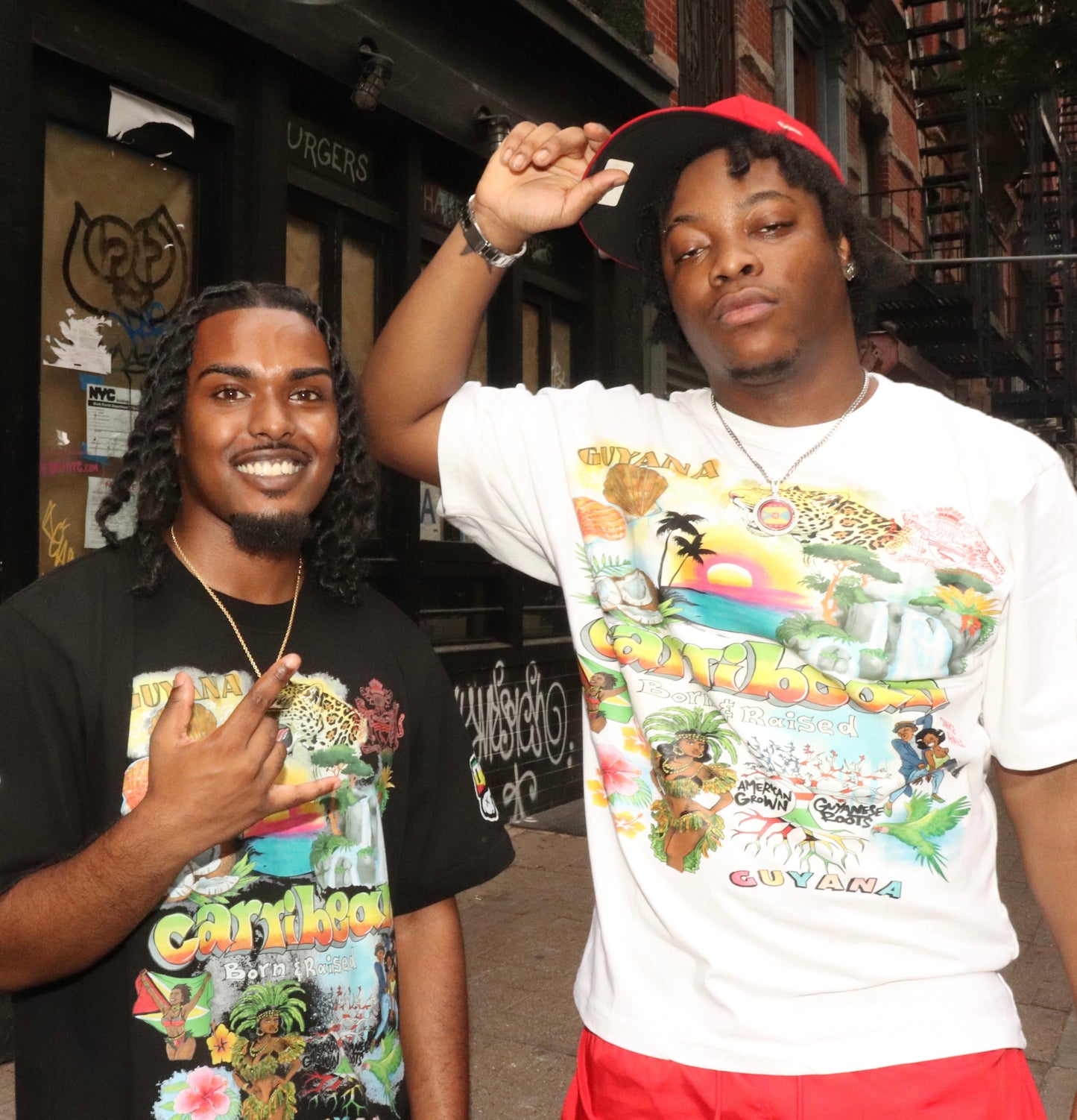 Caribbean “born & raised” tee