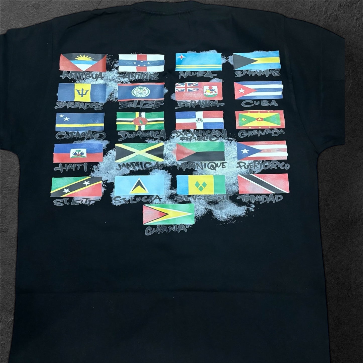 Caribbean “born & raised” tee